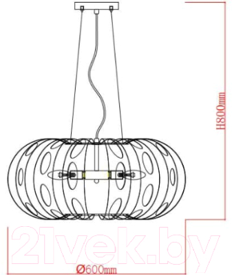 Люстра Rivoli Meike 4080-205 / Б0047924