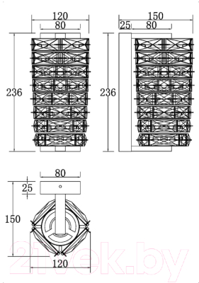 Бра Maytoni Coil MOD124WL-L6CH3K