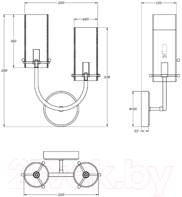 Бра Maytoni Arco MOD223WL-02BS