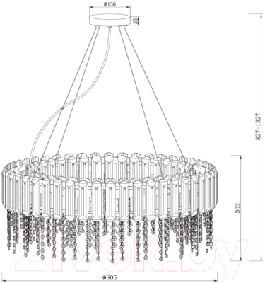 Люстра Maytoni Hail MOD097PL-12CH