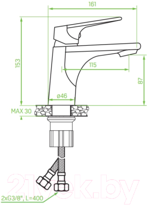 Смеситель Laveo Plato BLY 022D