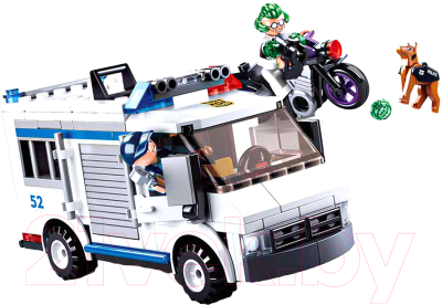 Конструктор Sluban Полиция. Погоня на бронеавтобусе / RC-M38-B0652 (117эл) - фото