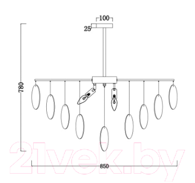 Люстра Freya Porto FR5104PL-08N