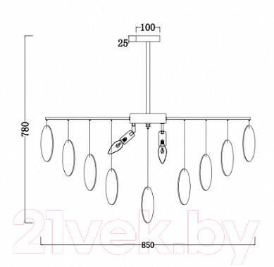 Люстра Freya Porto FR5104PL-08BS