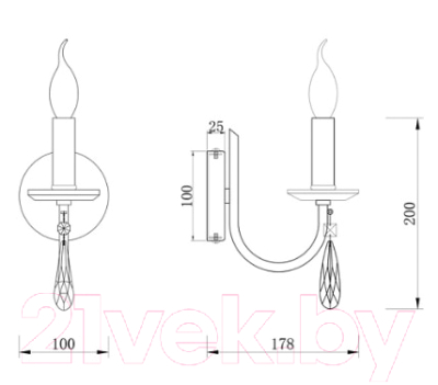 Бра Freya Forte FR1006WL-01N