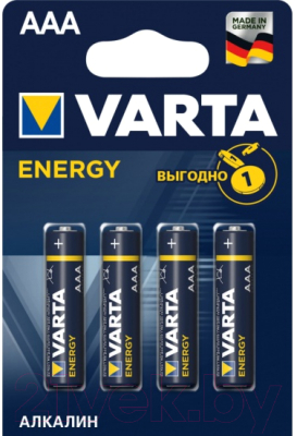 Комплект батареек Varta Energy LR03 / 04103213414 - фото