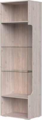 Шкаф-пенал с витриной Bravo Мебель Бриз 1дв