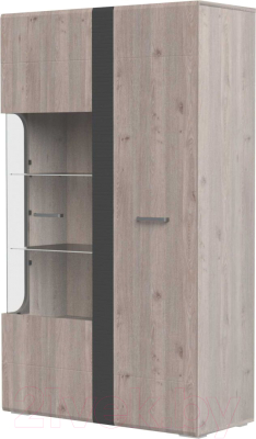 Шкаф с витриной Bravo Мебель Бриз 2дв - фото