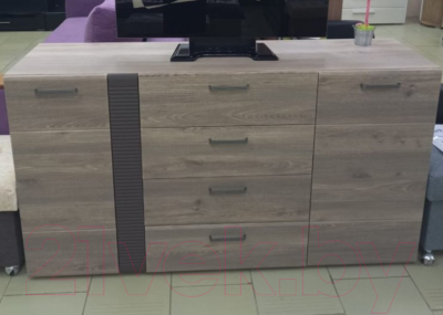 Тумба Bravo Мебель Бриз (дуб нельсон/смоки софт/дуб ниагара)