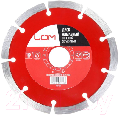 Отрезной диск алмазный LOM 1857736 - фото