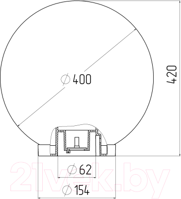 Светильник уличный ЭРА НТУ 01-150-401 / Б0048739