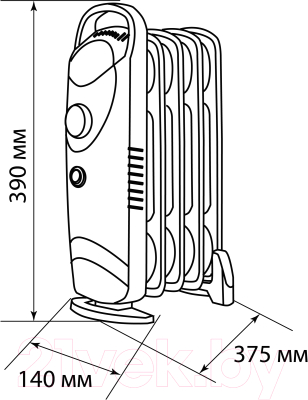 Масляный радиатор TDM SQ2501-0909