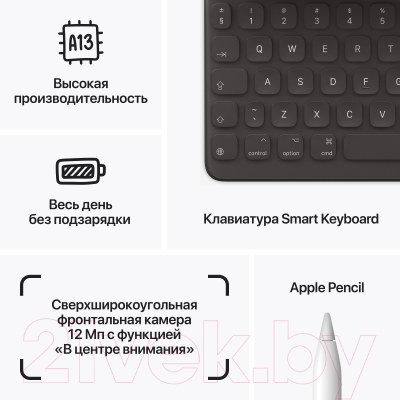 Планшет Apple iPad 9 Gen 10.2 Wi-Fi 256GB A2602 / MK2N3 (серый космос)