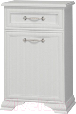 Тумба Bravo Мебель Грация 1 дв 1 ящ (белый/белый) - фото