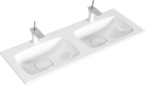 Тумба с умывальником Aqwella Malaga 1200 / ACC0112W