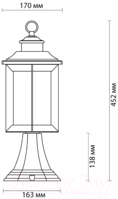 Светильник уличный Odeon Light Mavret 4961/1A