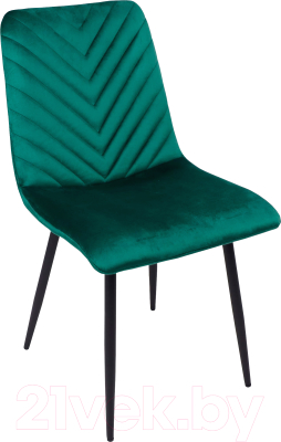 Стул AksHome Violin (зеленый велюр/черный) - фото