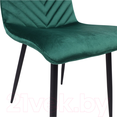 Стул AksHome Violin (зеленый велюр/черный)