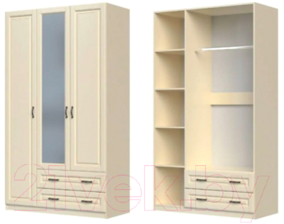 Шкаф Bravo Мебель Кантри ШР-3