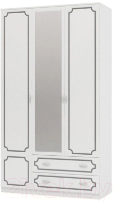 Шкаф Bravo Мебель Лак ШР-3 2 ящика 1 зеркало - фото