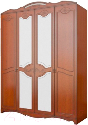 Шкаф Bravo Мебель Лотос ШР-4 (орех экко/орех) - фото