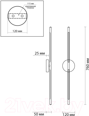 Бра Odeon Light Fuerte 4324/12WL