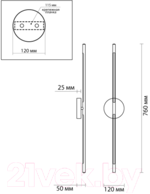 Светильник Odeon Light Fuerte 4323/12WL