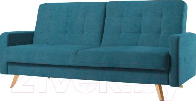 Диван KRONES Тесей (велюр лазурный) - фото