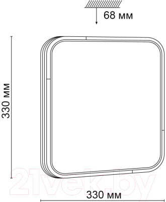 Потолочный светильник Sonex Orso 3059/CL (белый/черный)