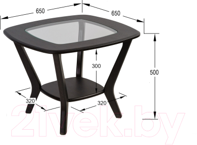 Журнальный столик Калифорния мебель Мельбурн (венге)