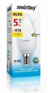Лампа SmartBuy SBL-C37-05-30K-E14