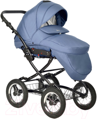 Детская универсальная коляска INDIGO Barbara Classic 2 в 1 (Ba 01, синий)