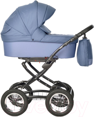 Детская универсальная коляска INDIGO Barbara Classic 2 в 1 (Ba 01, синий)