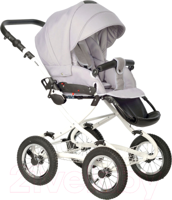 Детская универсальная коляска INDIGO Barbara Classic 2 в 1 (Ba 04, светло-серый)