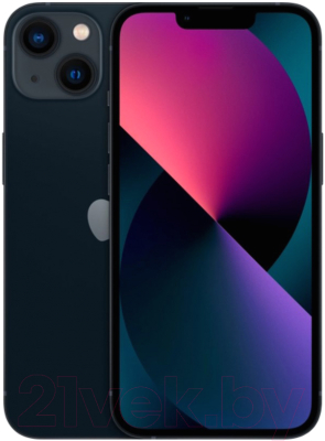 Смартфон Apple iPhone 13 128GB MLNW3 / MLML3 / MLA23 (темная ночь) - фото