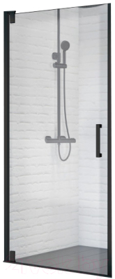 Душевая дверь BelBagno MARMI-B-1-90-C-NERO - фото