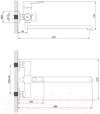 Смеситель Эверест B22-270GS