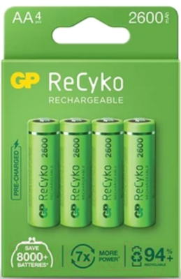 Комплект аккумуляторов GP Batteries 270AAHCE-2EB4 - фото