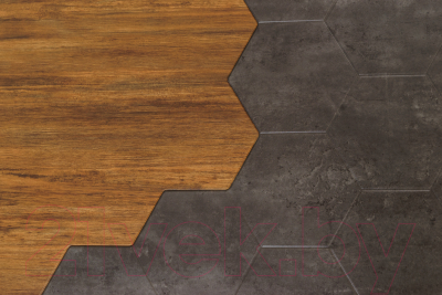 Журнальный столик Калифорния мебель Китч (дуб американский/серый бетон)