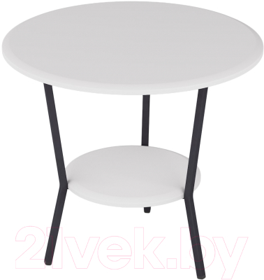 Журнальный столик Калифорния мебель Шот (белый) - фото