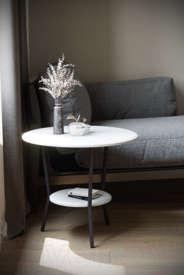 Журнальный столик Калифорния мебель Шот (белый)