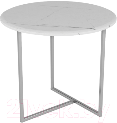 Журнальный столик Калифорния мебель Альбано (белый мрамор) - фото