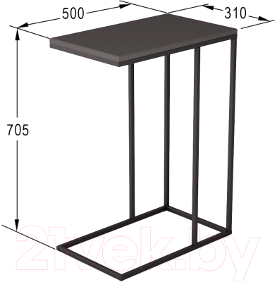 Приставной столик Калифорния мебель Агами