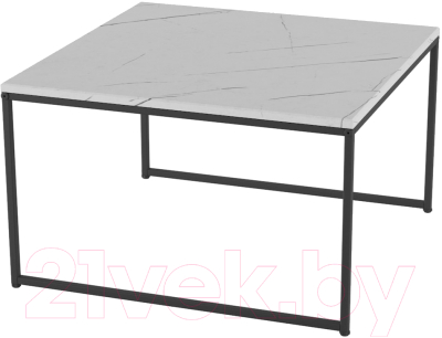 Журнальный столик Калифорния мебель Овер (белый мрамор) - фото
