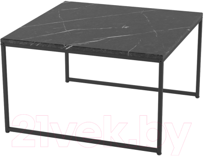Журнальный столик Калифорния мебель Овер (черный мрамор) - фото