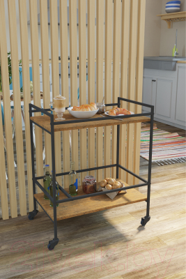 Сервировочный столик Калифорния мебель Спич (дуб американский)