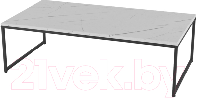 Журнальный столик Калифорния мебель Инсайд (белый мрамор) - фото