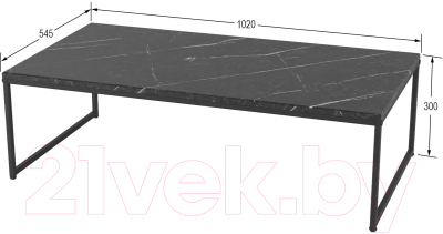 Журнальный столик Калифорния мебель Инсайд (черный мрамор)