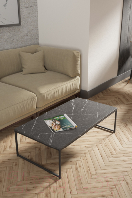 Журнальный столик Калифорния мебель Инсайд (черный мрамор)