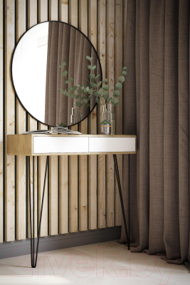 Консольный столик Калифорния мебель Телфорд (дуб сонома/белый)